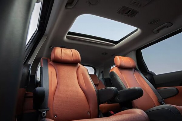 Carinval Interior Seating and Sunroof