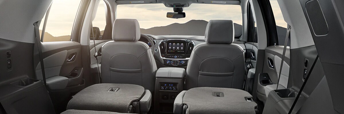 2020 Chevy Traverse two-tone leather interior