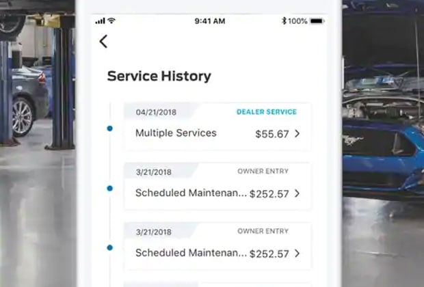 FordPass Service History