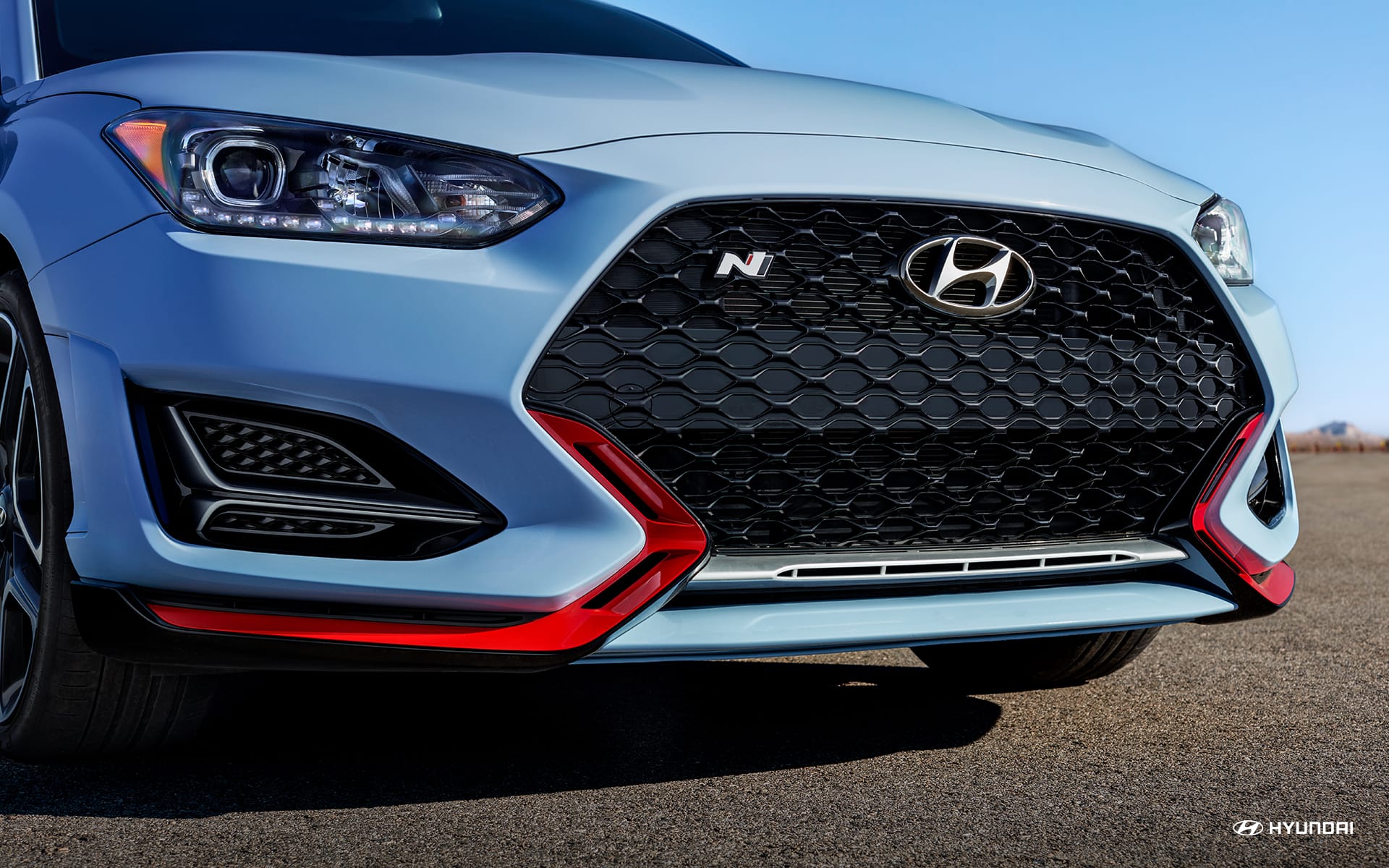 2019 Hyundai Veloster N badging on grille