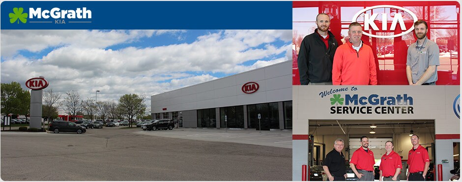 Kia dealership and staff