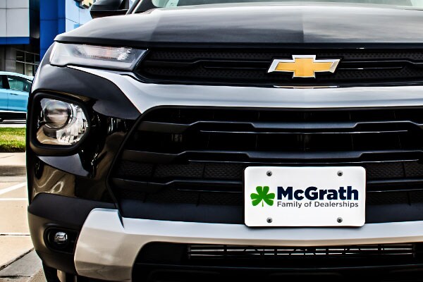 2021 Chevy Trailblazer front grille and headlights closeup