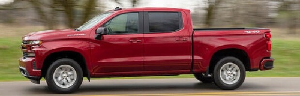Side profile on the 2019 Silverado 1500