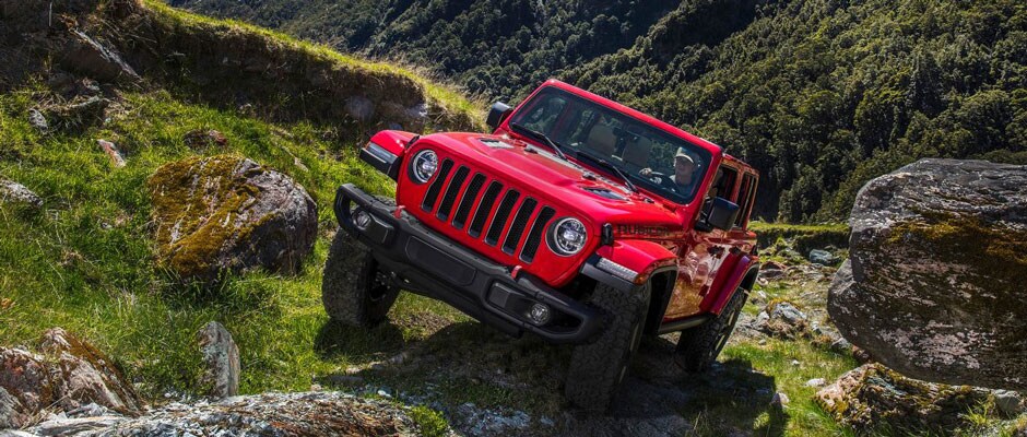Red 2019 Jeep Wrangler Rubicon