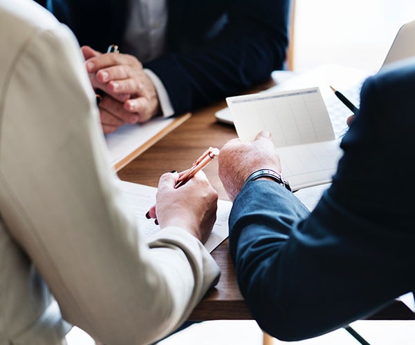 Finance lender with two buyers