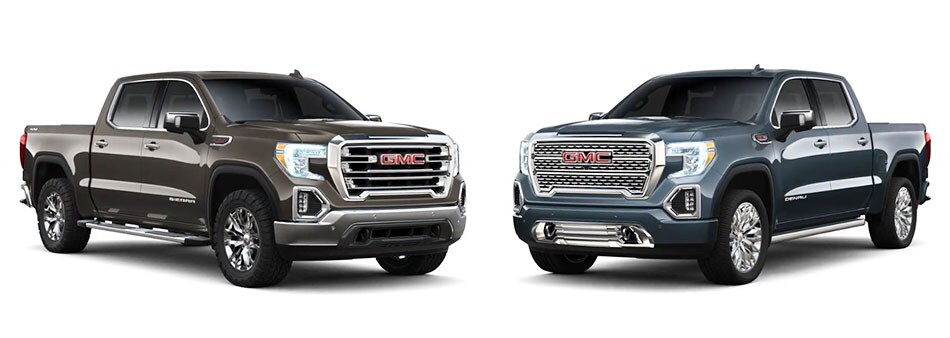 2019 GMC Sierra SLT vs Denali