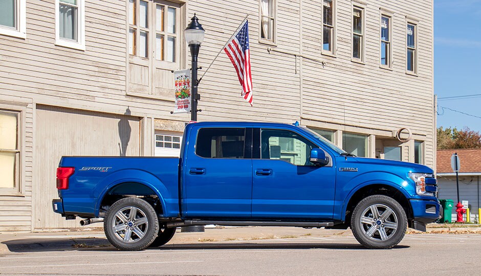 Ford F-150 with American Flag