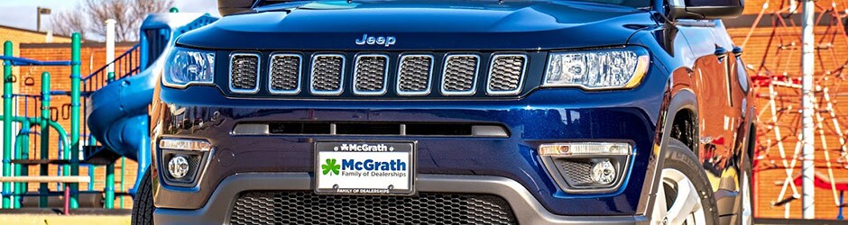 Grille on the Jeep Compass
