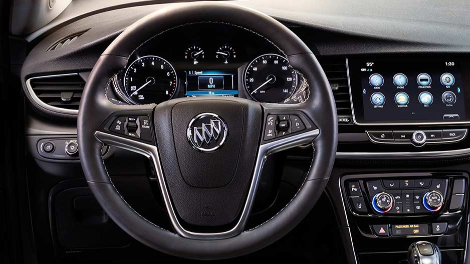 Buick Encore Dashboard and Steering wheel Image