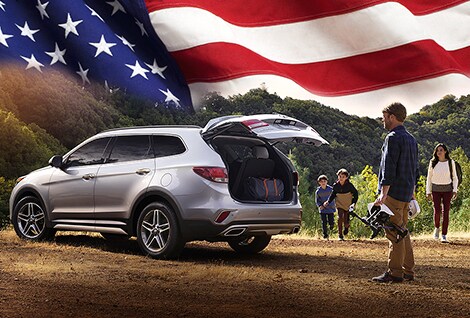 Made & manufactured in Montgomery, Alabama! Hyundai Santa Fe rear hatch
