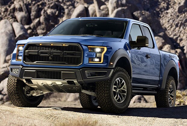 2018 Ford Raptor in the mountains