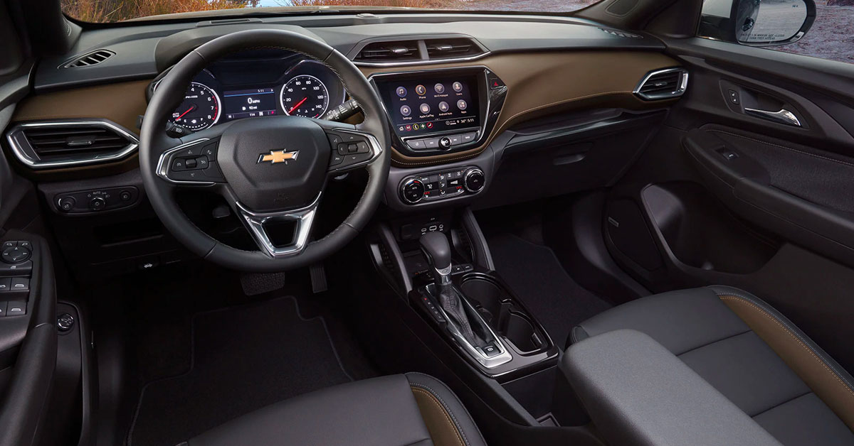 2021 Chevy Trailblazer front dash and infotainment center