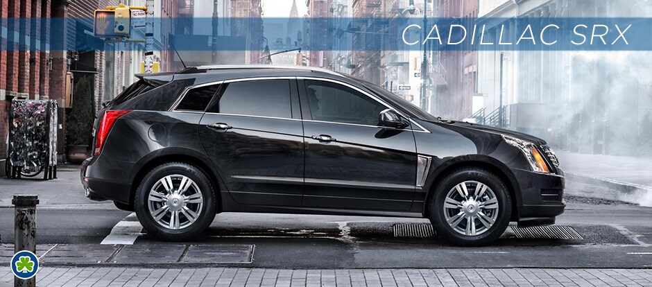 Black Cadillac SRX Side View