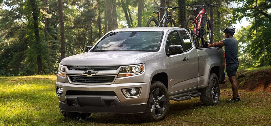 Silver 2018 Chevy Colorado With Sportage Carrier
