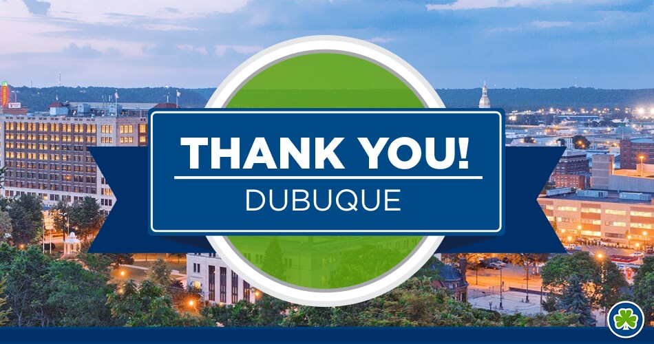 Thank You Dubuque Iowa