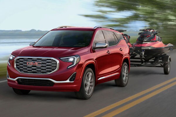 2020 GMC Terrain Denali hauling jet skis