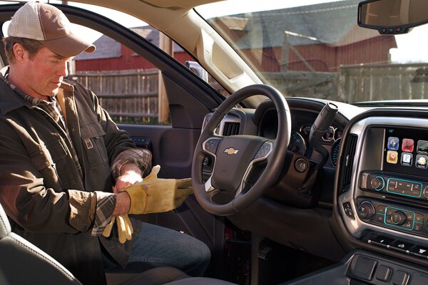 2017 Chevy Silverado 3500HD front seating interior