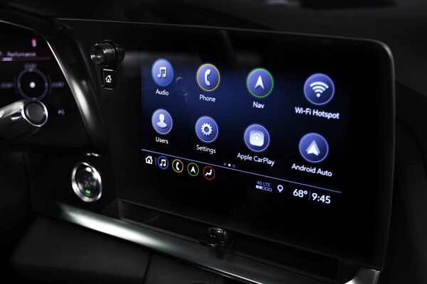Touchscreen in the 2020 Corvette