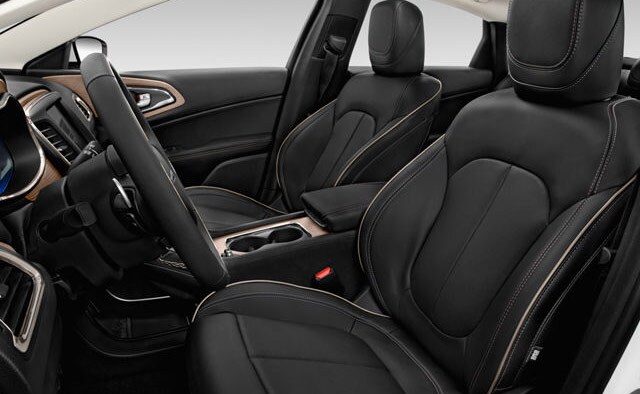 Black Interior Chrysler 200 Front Seats