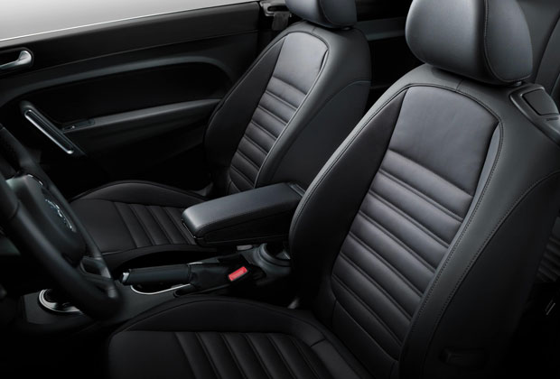 Leather seats in the Beetle Convertible
