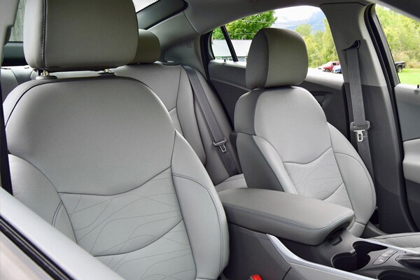 Volt's leather seats with unique stitching