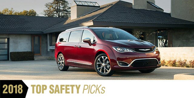 Red 2018 Chrysler Pacifica Minivan