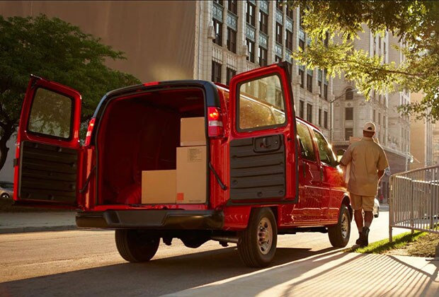 Red Chevy Express 2500