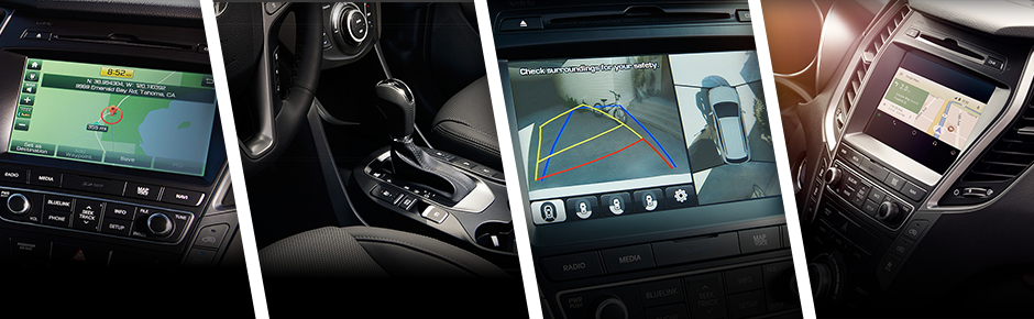 Top of the line features give you safety and fun! Hyundai Santa Fe Entertainment Technology