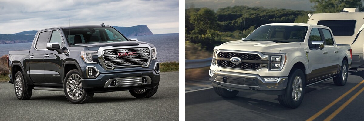GMC Sierra vs Ford F-150 exterior style