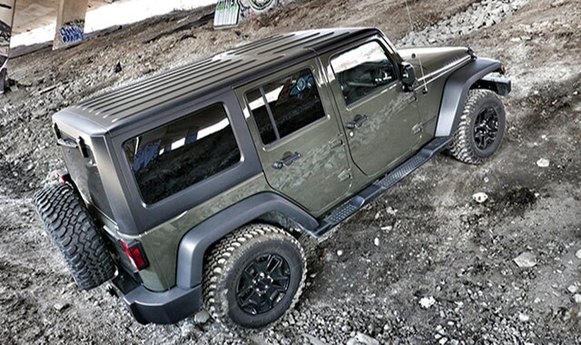 Hunter Green Jeep Wrangler