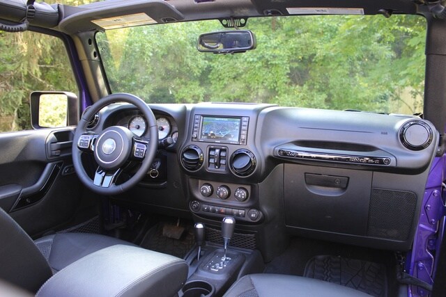Purple Jeep Interior Photo