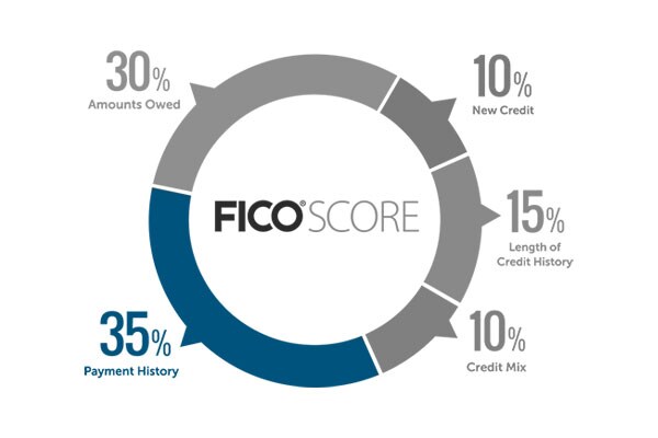 Your Payment history affects your FICO Score