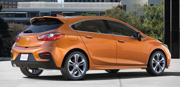 Rear-view of Cruze Hatchback