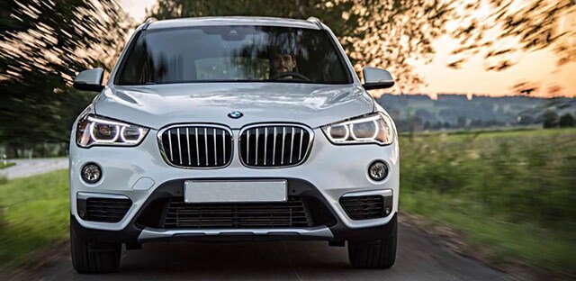 White BMW X1 Front View