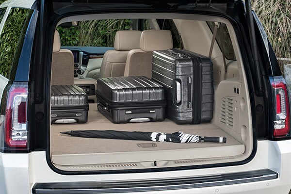Cargo space in the GMC Yukon