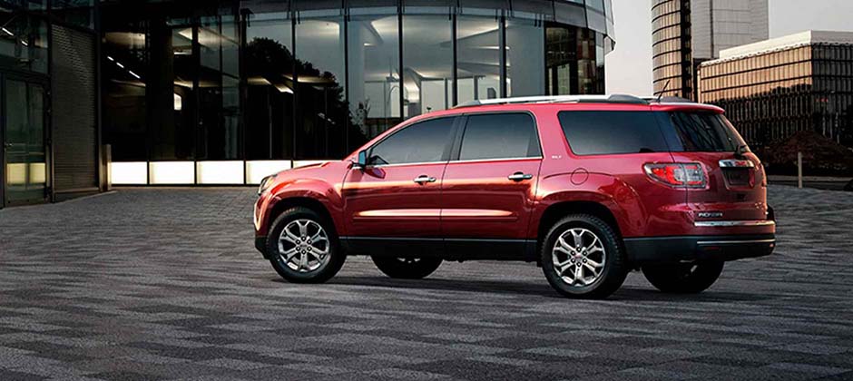 Red 2016 GMC Acadia Side View