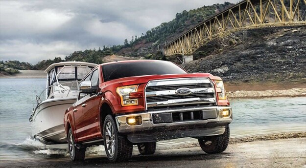 2016 f150 hauling boat out of water