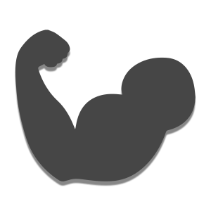 Arm flexing icon
