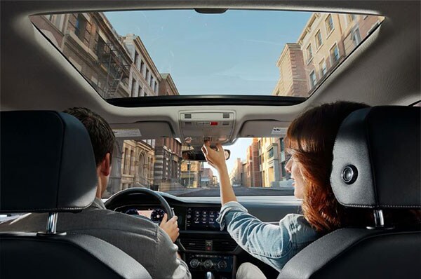 2019 VW Jetta with Sunroof Open