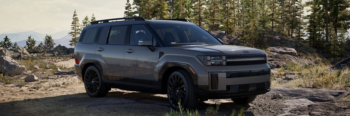 2021 Hyundai Santa Fe towing an airstream