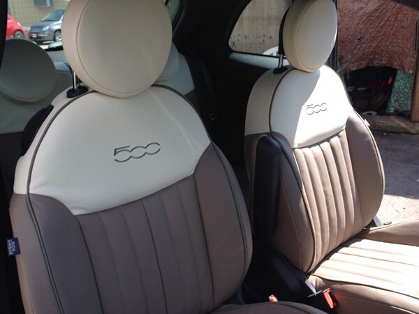 Here is another FIAT 500 Custom Leather Package installation by McKevitt 