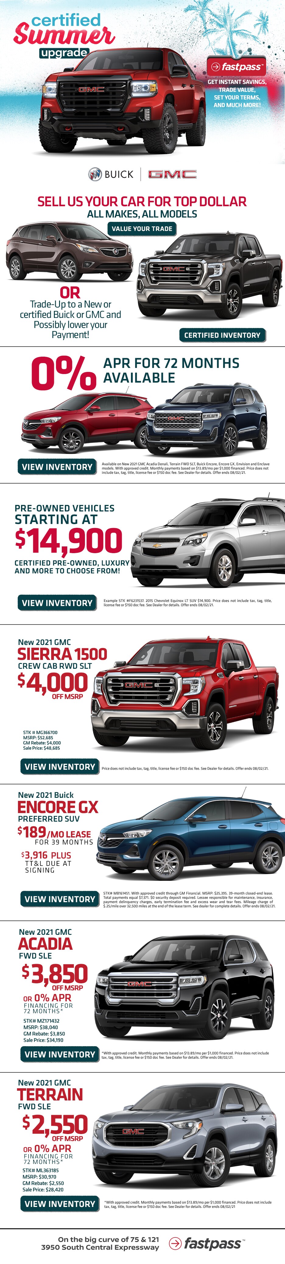 July specials July specials