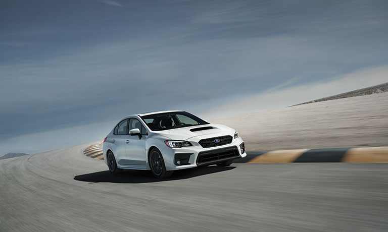 2019 Subaru WRX 2019 Subaru WRX exterior view driving on racetrack
