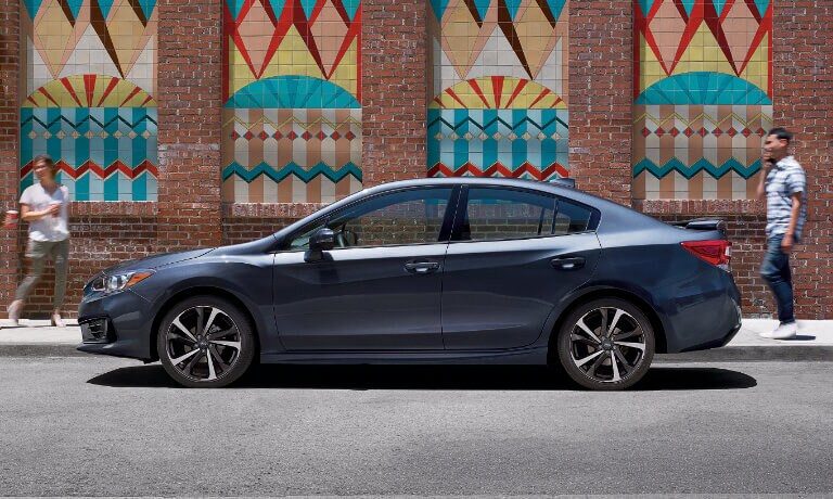 2023 Subaru Impreza Exterior In Front Of City Mural