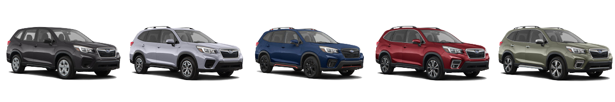 The 2019 Subaru Forester Base, Premium, Sport, Limited & Touring