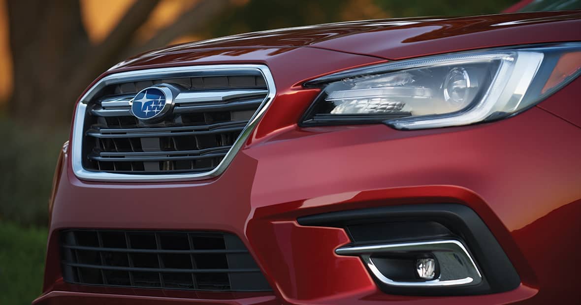 Quad Cities Car Dealer Closeup of a Subaru Legacy's exterior