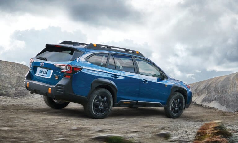 2022 Subaru Outback Wilderness exterior offroad on mountain