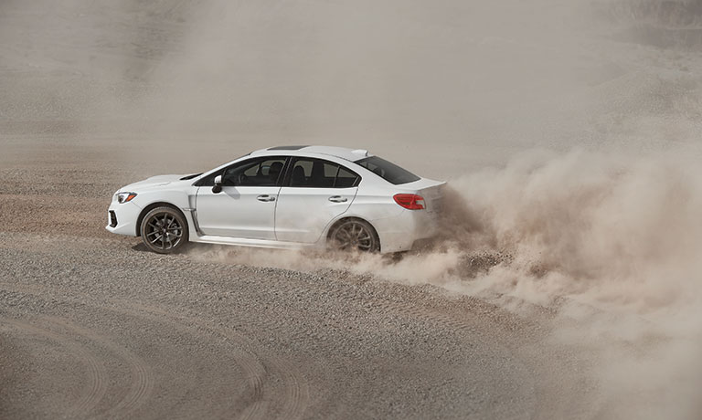 2019 Subaru WRX 2019 Subaru WRX driving in dirt