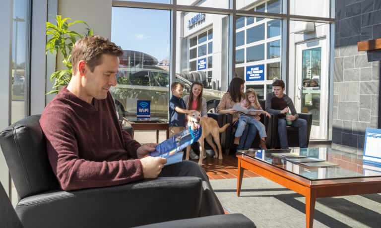Subaru Parts Center Waiting Area