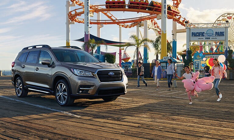 2022 Subaru Ascent Exterior Parked Outside A Boardwalk